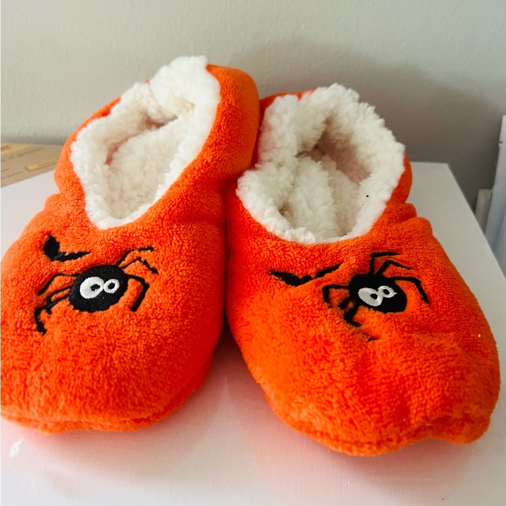 Halloween Ballerina Sherpa Lined Socks Featuring Spider